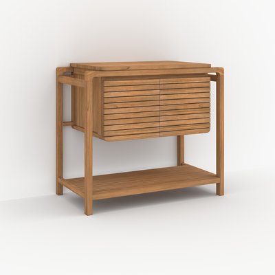 Meuble de salle de bain en bois de teck 90 cm - LUCETTE RENDEZ-VOUS DÉCO