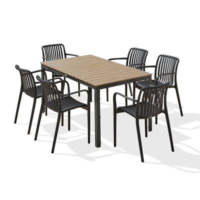 Ensemble repas de jardin en aluminium BOSTON DCB GARDEN