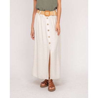 Jupe Longue Boutonnée Avec Ceinture Xeto DONA LISA