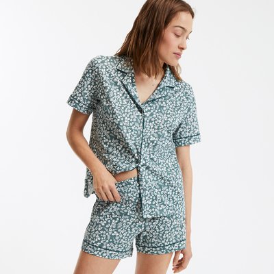 Pyjashort en jersey de coton imprimé feuillage LA REDOUTE COLLECTIONS