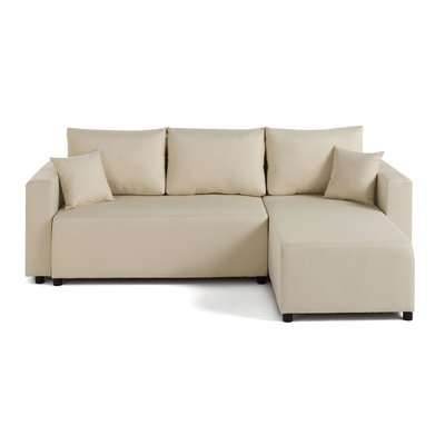 Canapé d'Angle Convertible en Tissu 4 places - REGALA LISA DESIGN