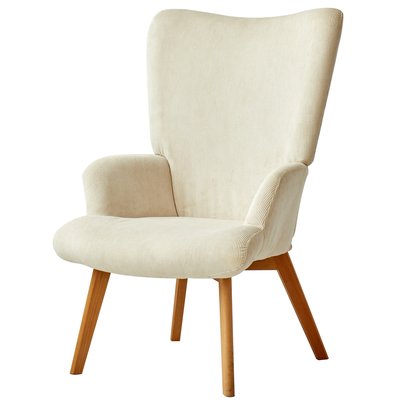 Fauteuil de salon en velours côtelé, MALMO NORDLYS