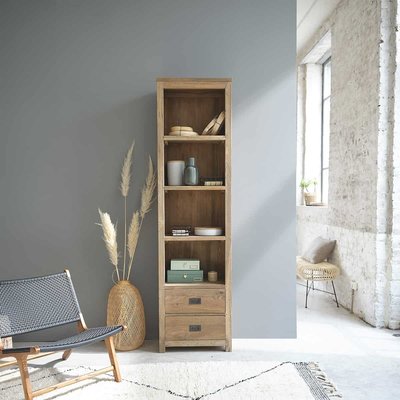 Bibliothèque en teck recyclé massif CARGO BERAH GETAH