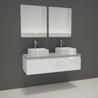 Meuble double + vasque + miroir WILL MOB IN