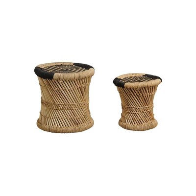Tabourets en roseau (Lot de 2) AUBRY GASPARD