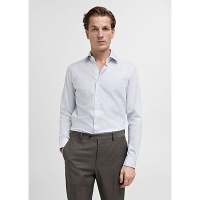 Chemise costume 100 % coton rayures MANGO MAN