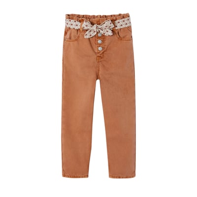 Pantalon paperbag et sa ceinture foulard VERTBAUDET