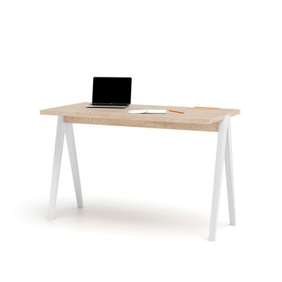 Bureau en mélamine et hêtre cérusée, Colmar XL HERDASA