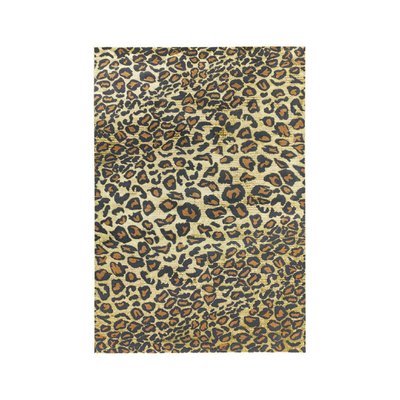 Tapis salon et chambre tissé plat CYPHER LEOPARD NOVATREND
