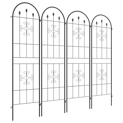 Tonnelle de jardin Acier Noir OUTSUNNY