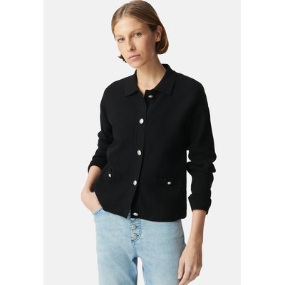 Cardigan loose tricot boutons métal gravé IKKS