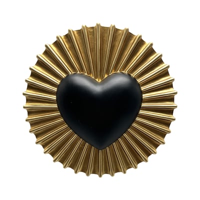 Déco murale coeur soleil 15.5cm EMDE