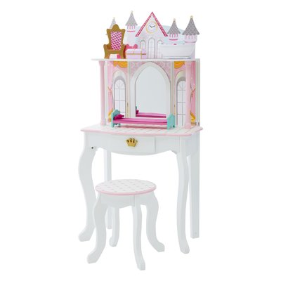 Coiffeuse Tabouret Enfant Bois FASHION PRINTS TEAMSON KIDS