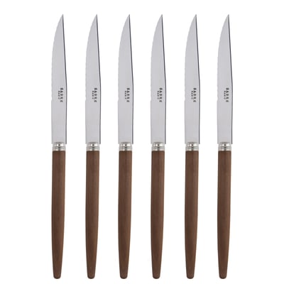 Set de 6 couteaux à steak, Jonc SABRE