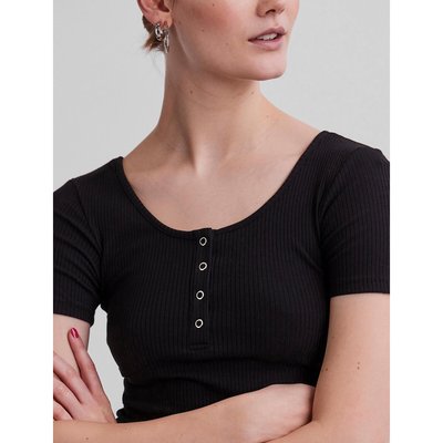 T-shirt boutonné PIECES