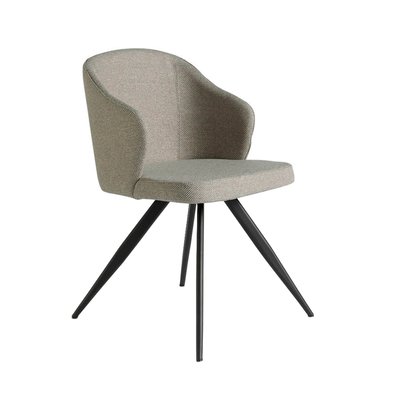 Chaise en tissu avec pieds en acier ANGEL CERDA