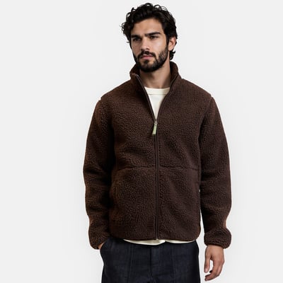 Blouson sherpa court col montant, mi-saison LA REDOUTE COLLECTIONS