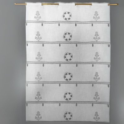 Modulable en étamine brodée "Marine" HOME MAISON