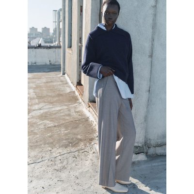 Pantalon wideleg taille normale MANGO