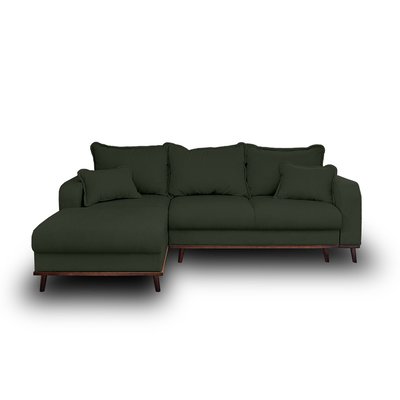 Canapé d'Angle Convertible en Velours côtelé 4 places - ALBANE LISA DESIGN