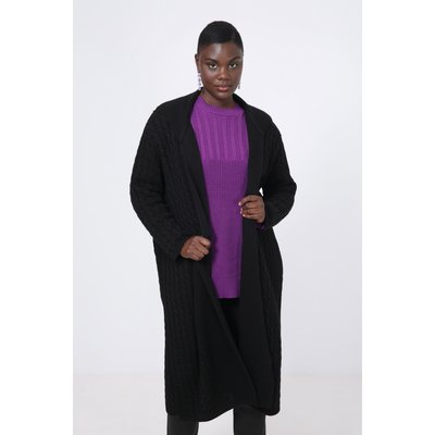 Gilet long tricoté avec torsade JEAN-MARC PHILIPPE