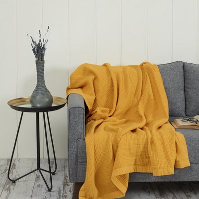 Plaid gansé en gaze de coton LOFT SENSEI MAISON