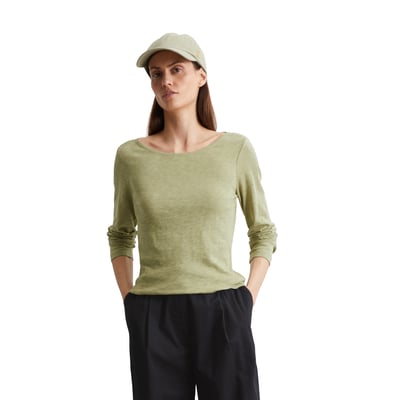 T-shirt long régulier en jersey slub MARC O'POLO