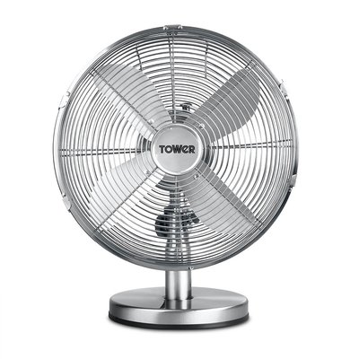 12" Metal Desk Fan with 3 Speeds - T605000 TOWER