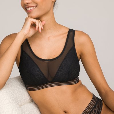 Brassière en dentelle et tulle Sixtine LA REDOUTE COLLECTIONS