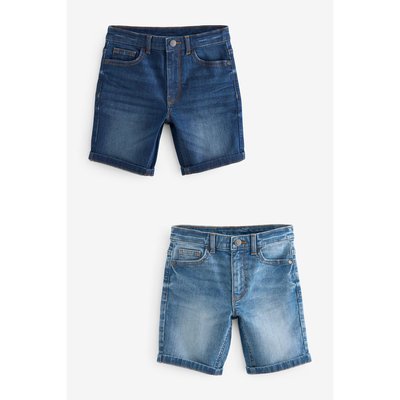 Shorts en jean coupe classique, lot de 2 NEXT
