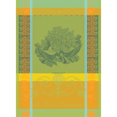 Torchon pur coton LE CHOU ROMANESCO GARNIER-THIEBAUT