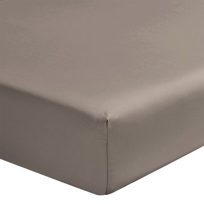 Drap housse uni en satin de coton bio, TEOPHILE ALEXANDRE TURPAULT