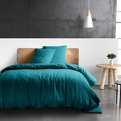 Housse de couette gaze de coton unie BATON ROUGE
