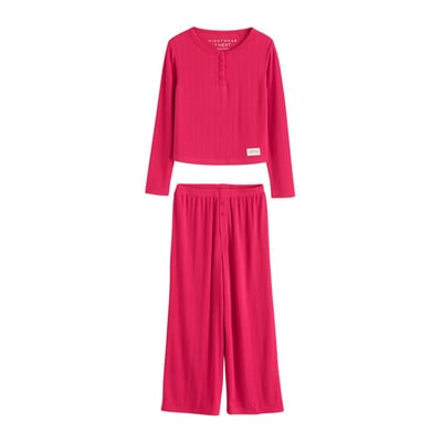 Pyjama large pointelle/col boutonné, lot de 1 NEXT