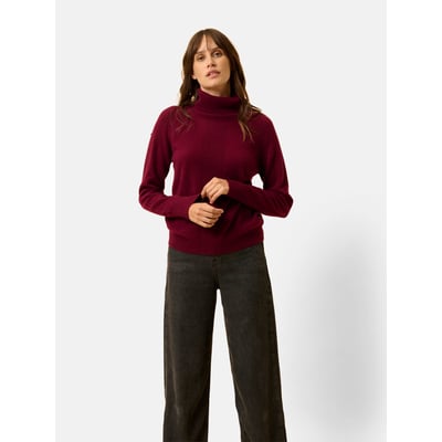Gilet Zippé Capuche Bordeaux Debbie JUST CASHMERE