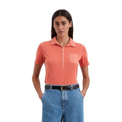Polo à manches courtes slim avec détails de mélange de matériaux MARC O'POLO
