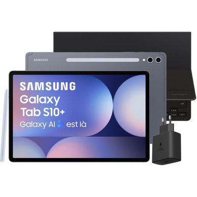 Tablette Android Pack S10+ et Cover Keyboard Slim+Charg SAMSUNG