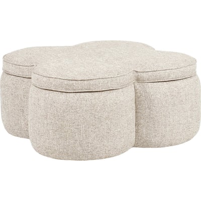 Pouf coffre en tweed RECOLLECTION