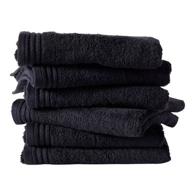 Lot de 6 draps de bain coton uni BATHROOM UTILITY