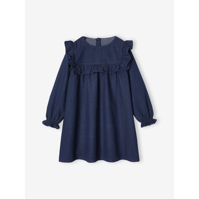 Robe à volants en denim léger VERTBAUDET