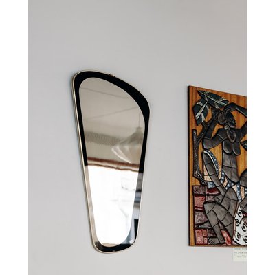 Miroir en métal noir Igor N°153 - Bon état DEBONGOUT