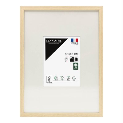 Cadre Photo Avec Passe-partout 30x40 Cm Résine Recyclée WILD CEANOTHE