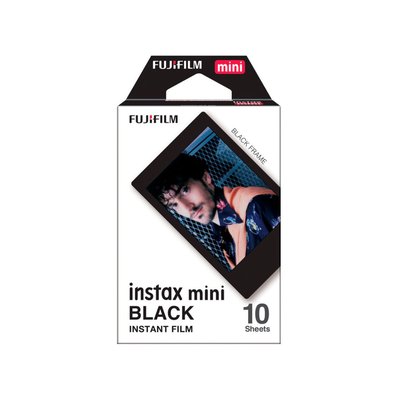 Papier photo instantané Instax Mini cadre noir (x10) FUJIFILM