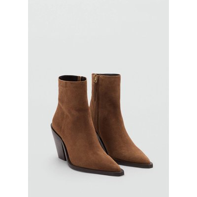 Bottine talon suède MANGO