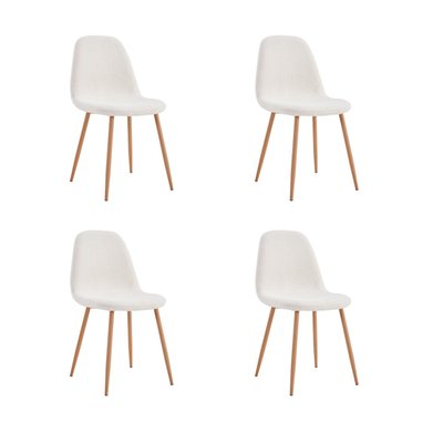 Lot de 4 chaises en bouclette FREYA TOILINUX