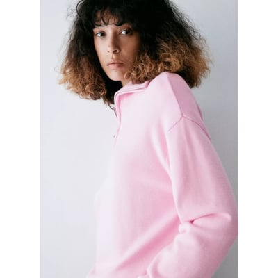 Pull-over rayures col montant MANGO