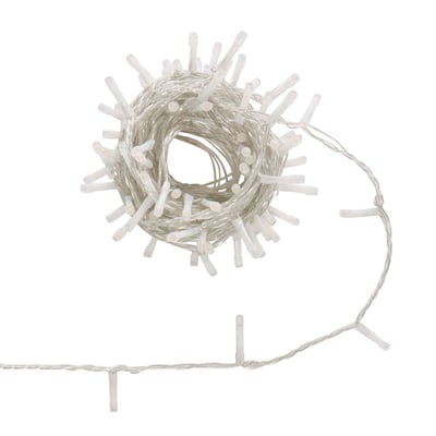 Guirlande lumineuse d'extérieur 7,5 m 100 LED rouge fil transparent 13 fonctions avec minuteur sur secteur ATMOSPHERA