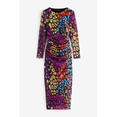 Robe longue en mesh à manches longues NEXT