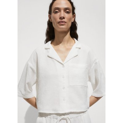 Chemise blanche plissee femme La Redoute