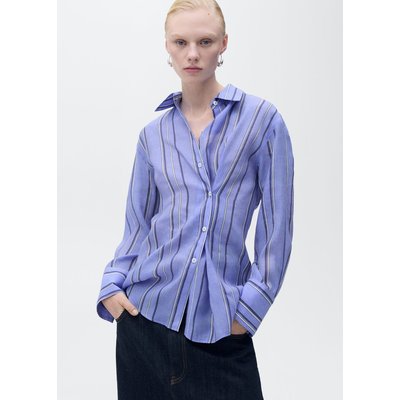 Chemise rayée avec fermeture multiposition MANGO